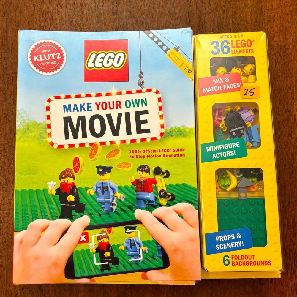 Lego Make Your Own Movie Book Set New
